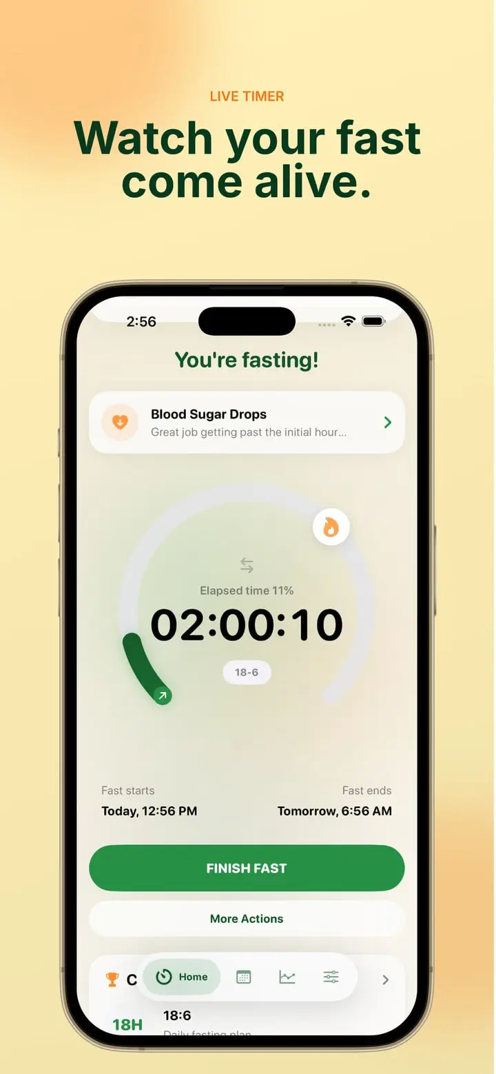 Fasting Tracker — Экран 1