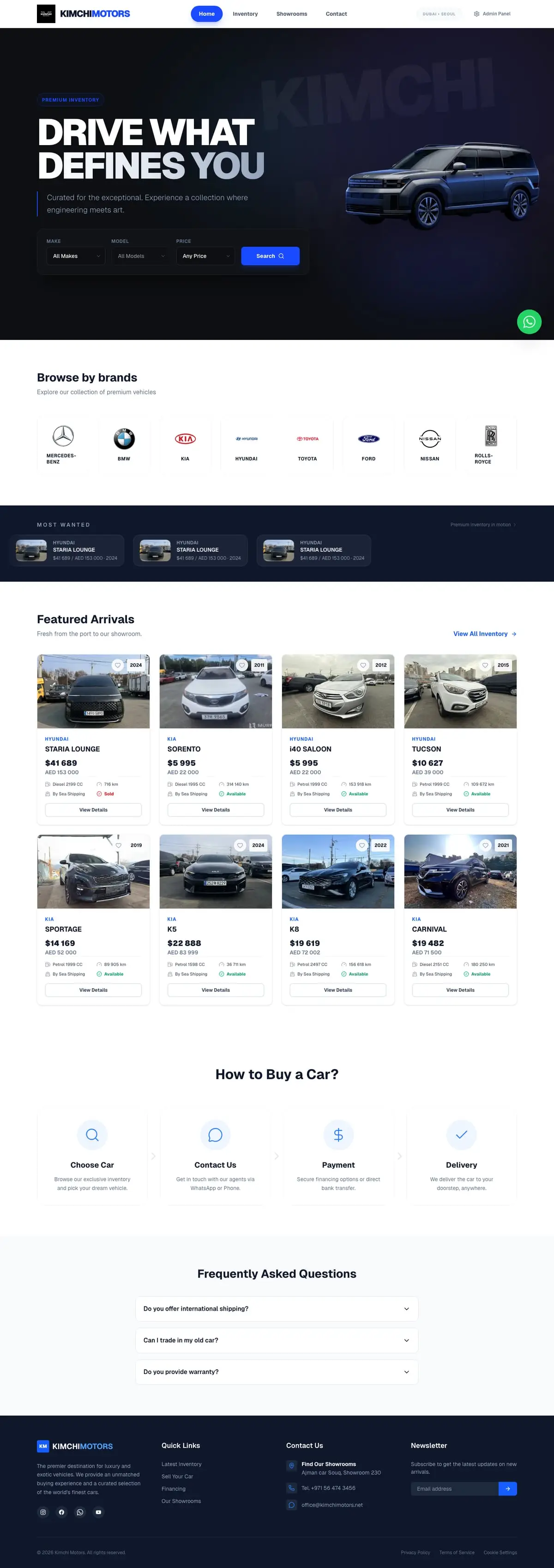 Kimchi Motors — Экран 2